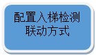 圆角矩形: 配置入梯检测联动方式

